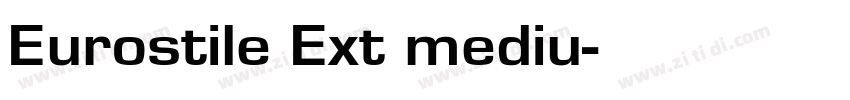 Eurostile Ext mediu字体转换